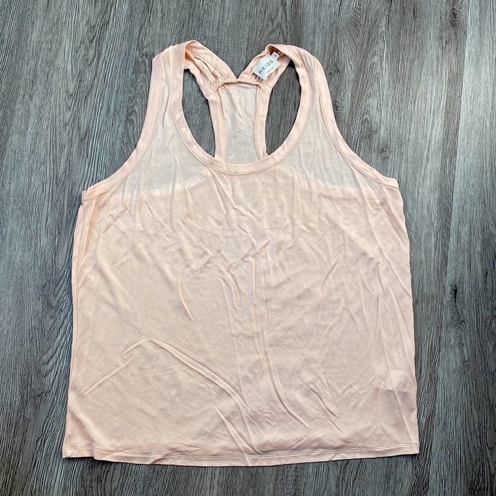 Reiss slinky tank top. Pale pink. Size small.